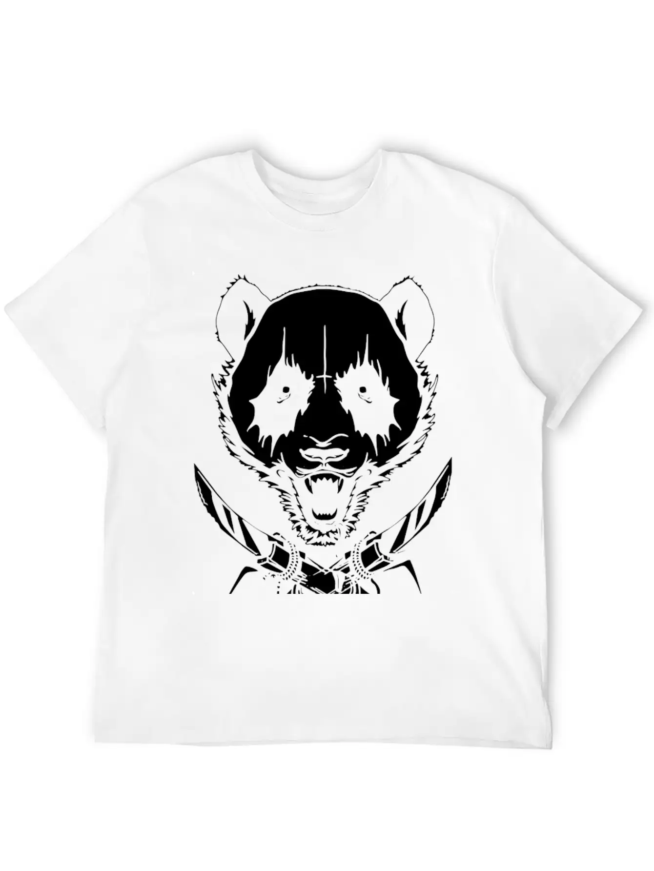 Black Metal Panda Soft Cotton Short Sleeve Tee ¨C Unisex Wardrobe Staple
