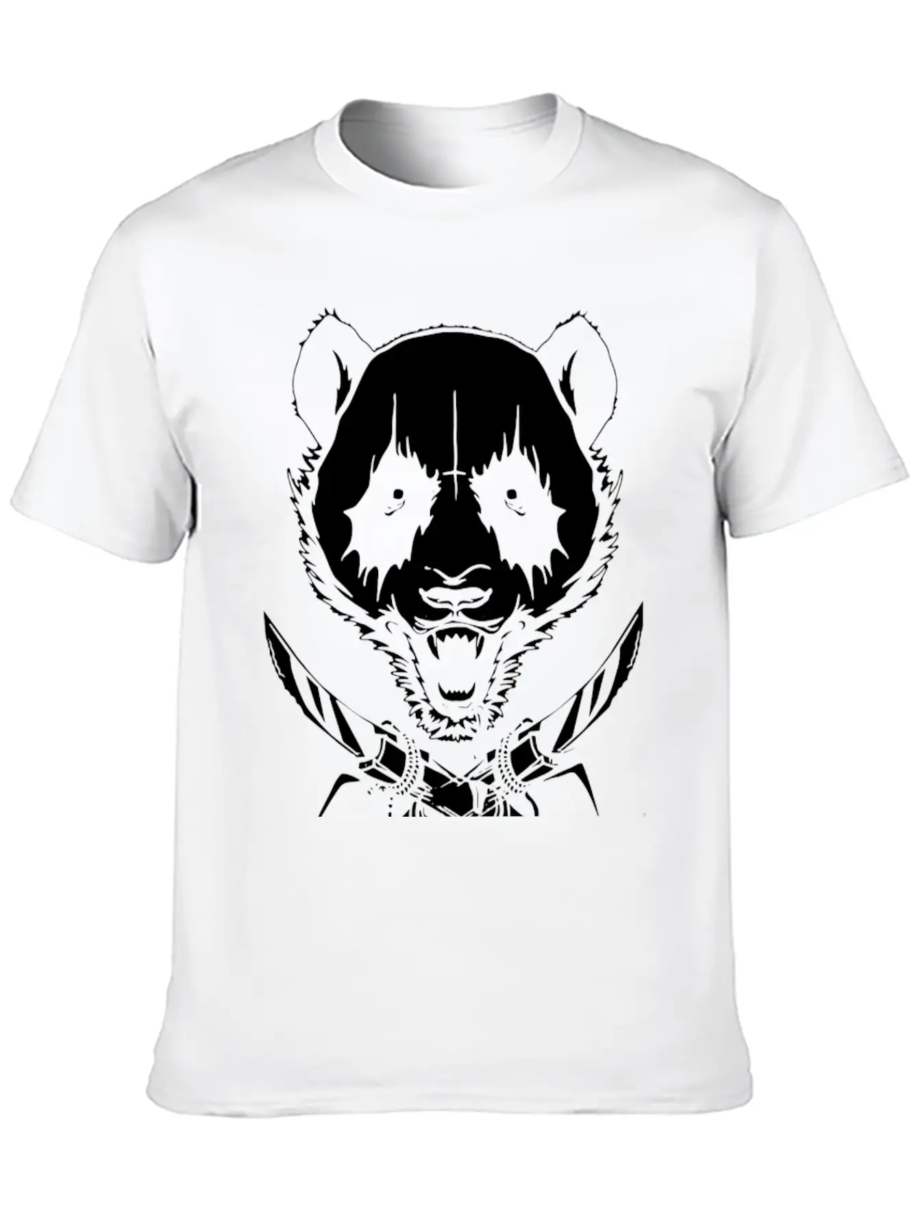 Black Metal Panda Soft Cotton Short Sleeve Tee ¨C Unisex Wardrobe Staple