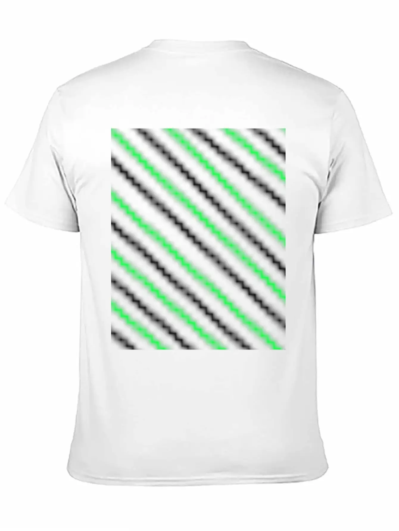 Black Neon Green Pattern Essential Cotton Tee For Daily Outfits ¨C Unisex Style