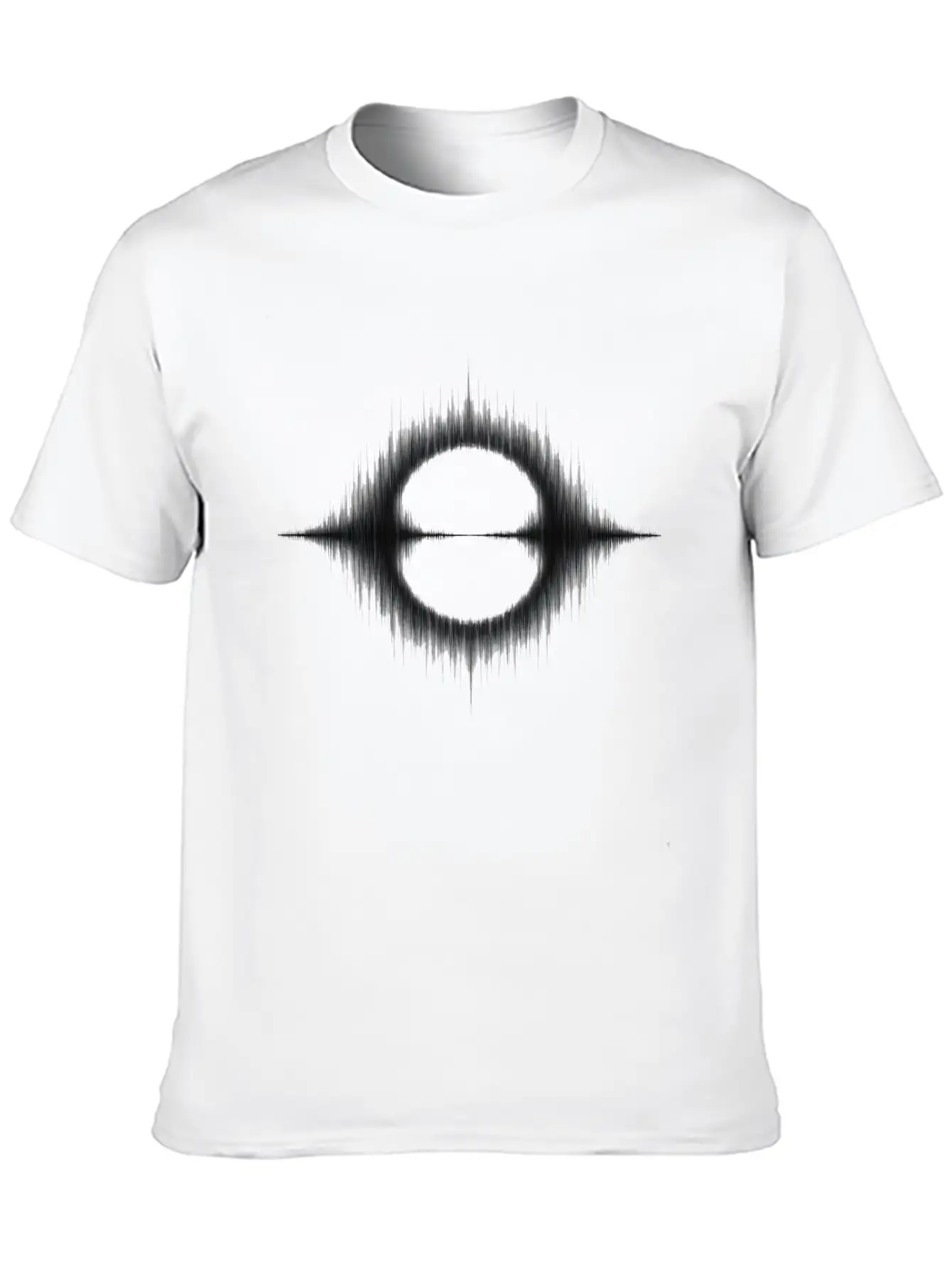 Blackhole Sound Wave Essential Cotton Tee For Daily Outfits ¨C Unisex Style