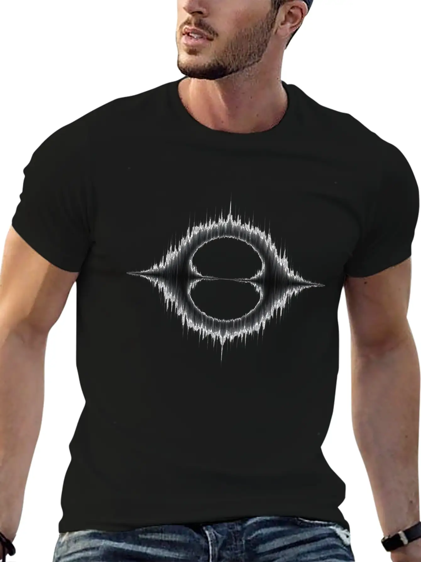 Blackhole Sound Wave Essential Cotton Tee For Daily Outfits ¨C Unisex Style