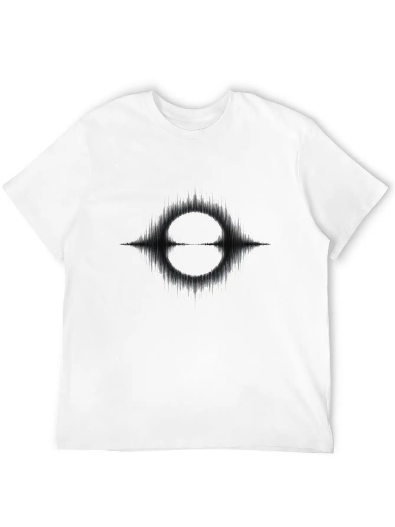 Blackhole Sound Wave Essential Cotton Tee For Daily Outfits ¨C Unisex Style