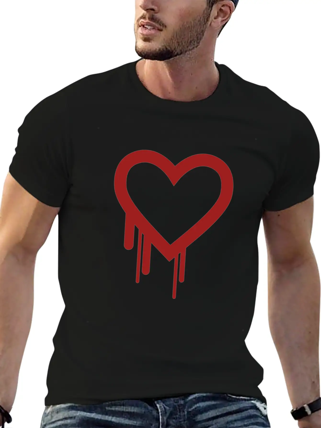 Bleeding Heart. Essential Cotton Tee For Daily Outfits ¨C Unisex Style