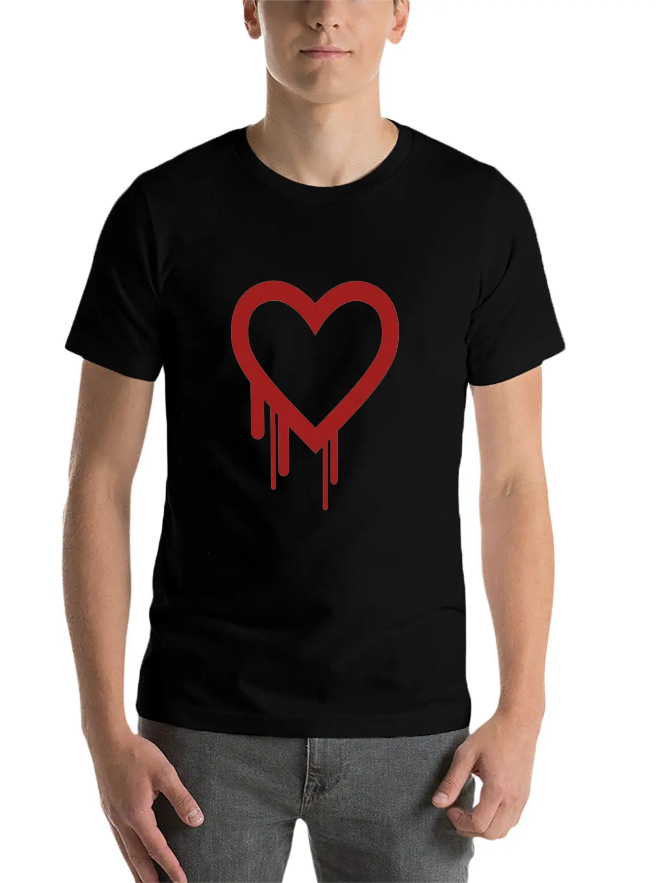 Bleeding Heart. Essential Cotton Tee For Daily Outfits ¨C Unisex Style
