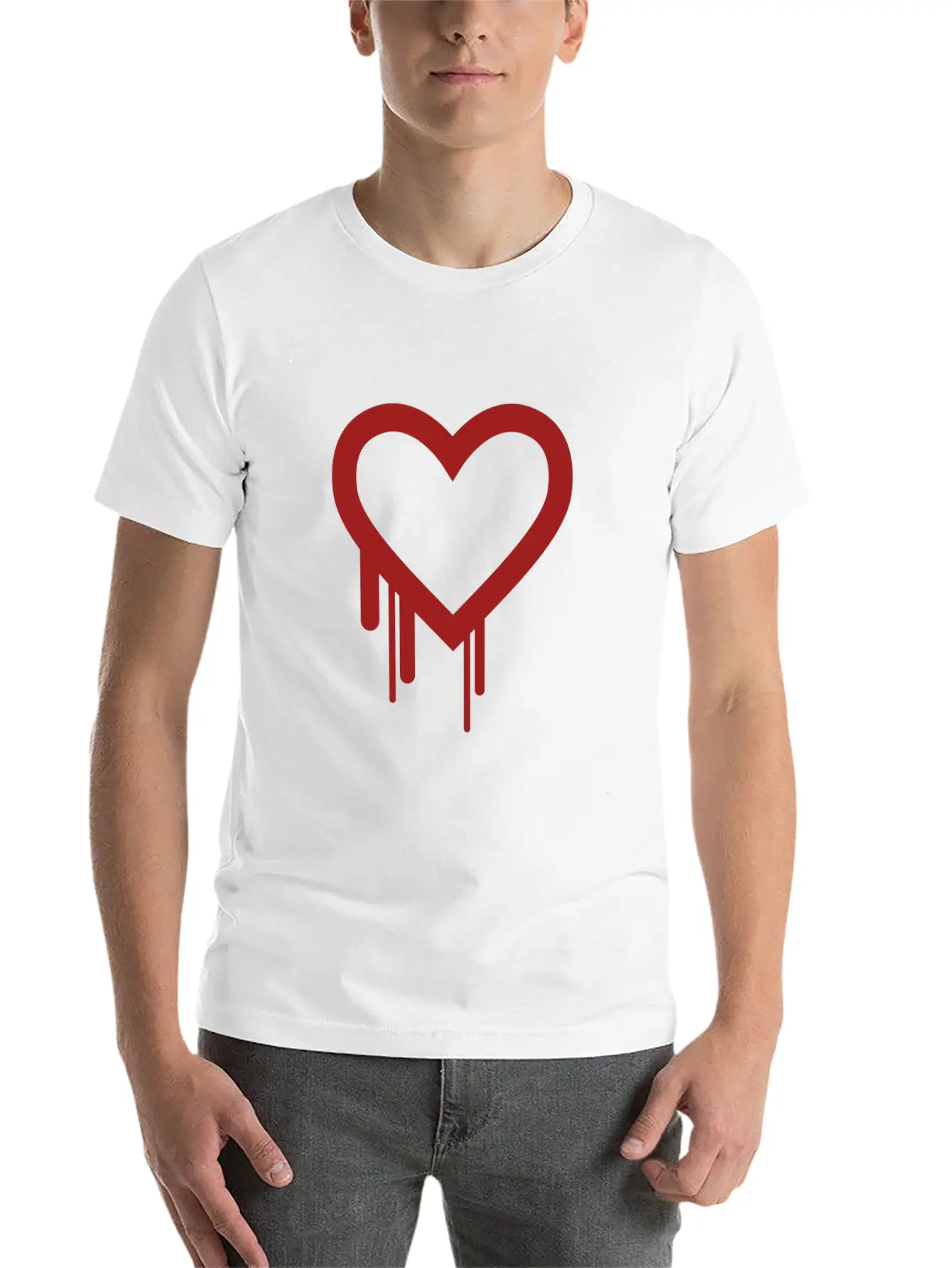 Bleeding Heart. Essential Cotton Tee For Daily Outfits ¨C Unisex Style