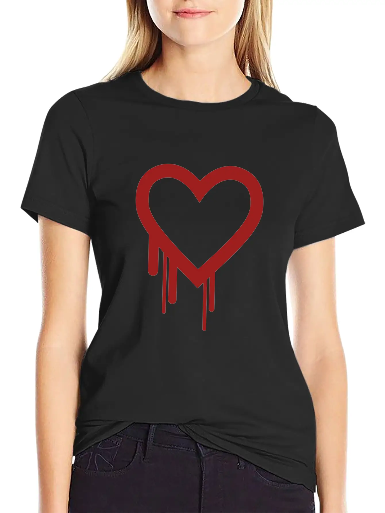 Bleeding Heart. Essential Cotton Tee For Daily Outfits ¨C Unisex Style
