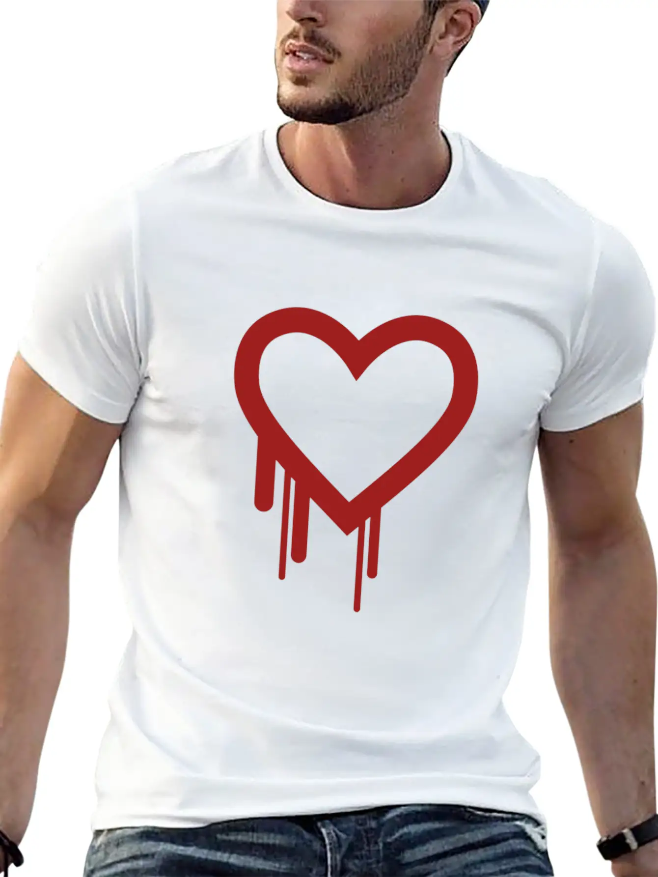 Bleeding Heart. Essential Cotton Tee For Daily Outfits ¨C Unisex Style