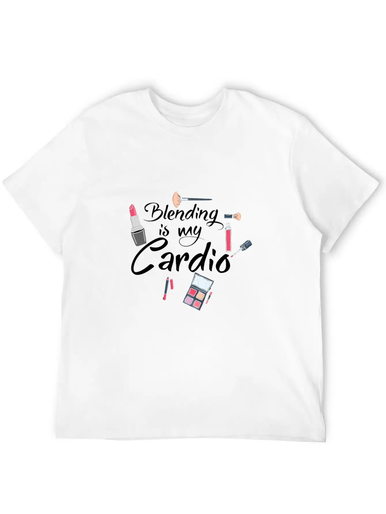 Blending Is My Cardio Makeup Artist Funny Beautici Soft Cotton Short Sleeve Tee ¨C Unisex Wardrobe Staple