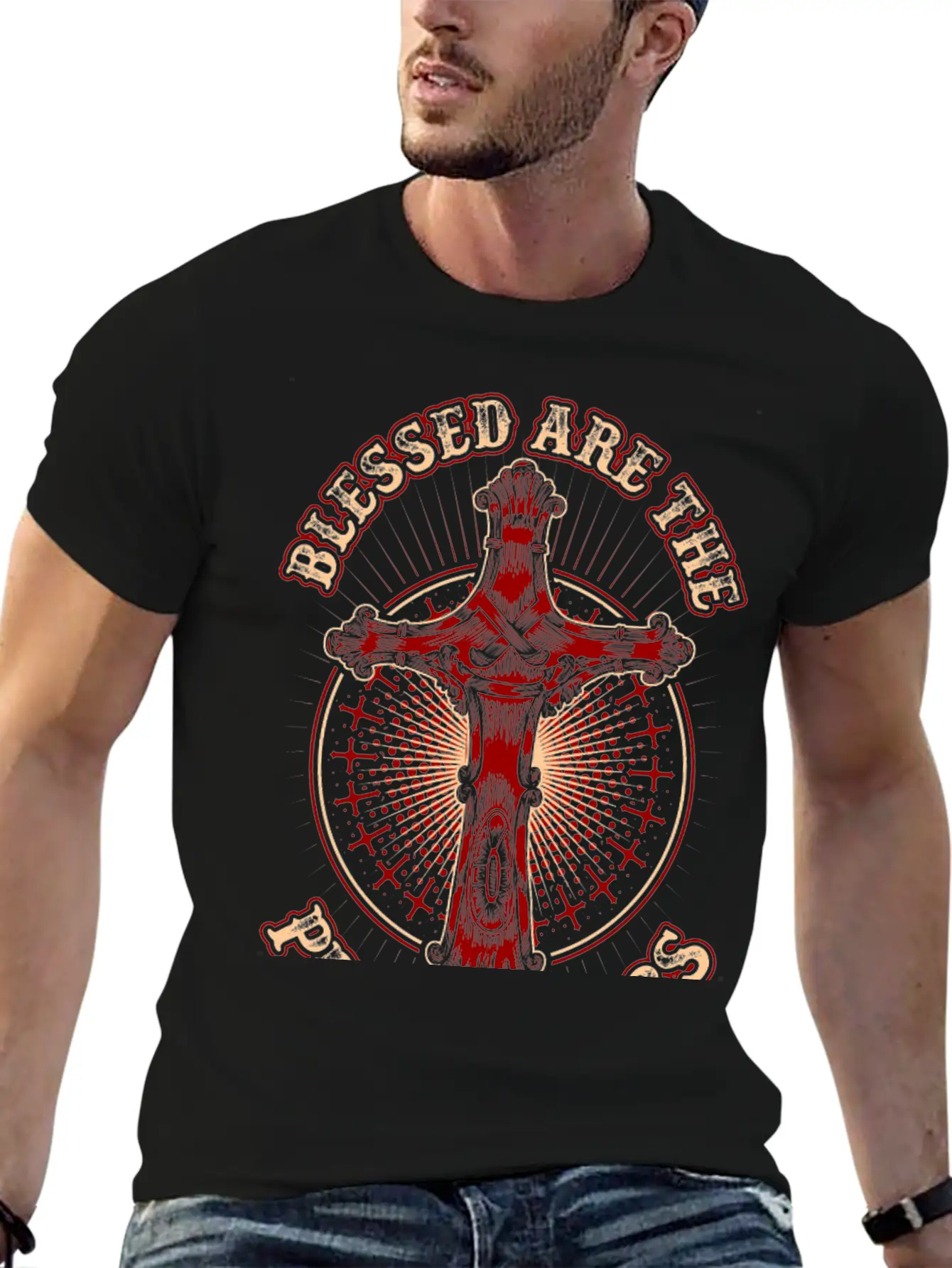 Blessed Are The Peacemakers Essential Cotton Tee For Daily Outfits ¨C Unisex Style