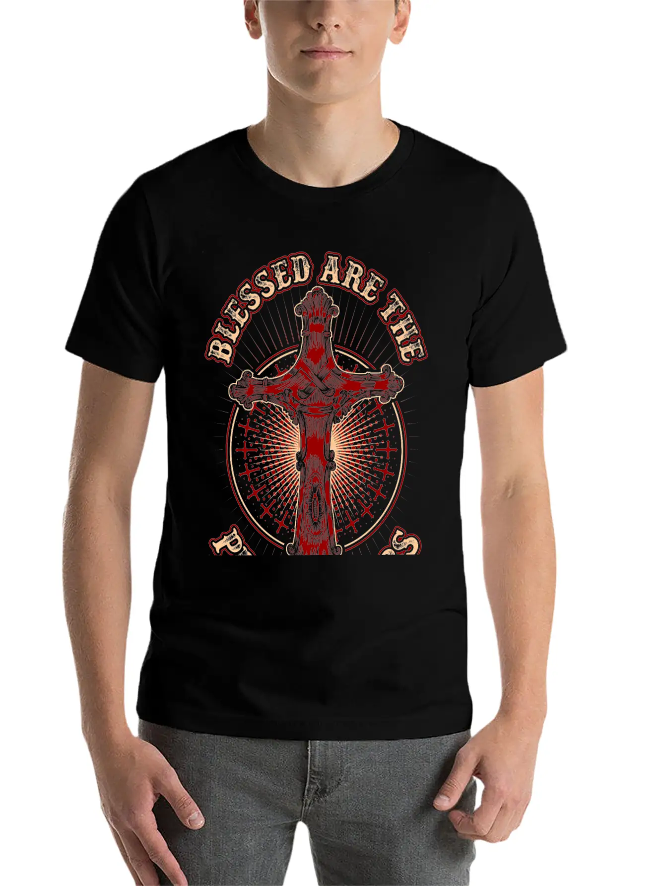 Blessed Are The Peacemakers Essential Cotton Tee For Daily Outfits ¨C Unisex Style