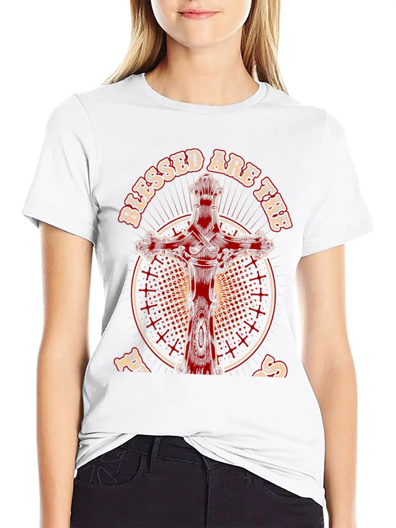 Blessed Are The Peacemakers Essential Cotton Tee For Daily Outfits ¨C Unisex Style