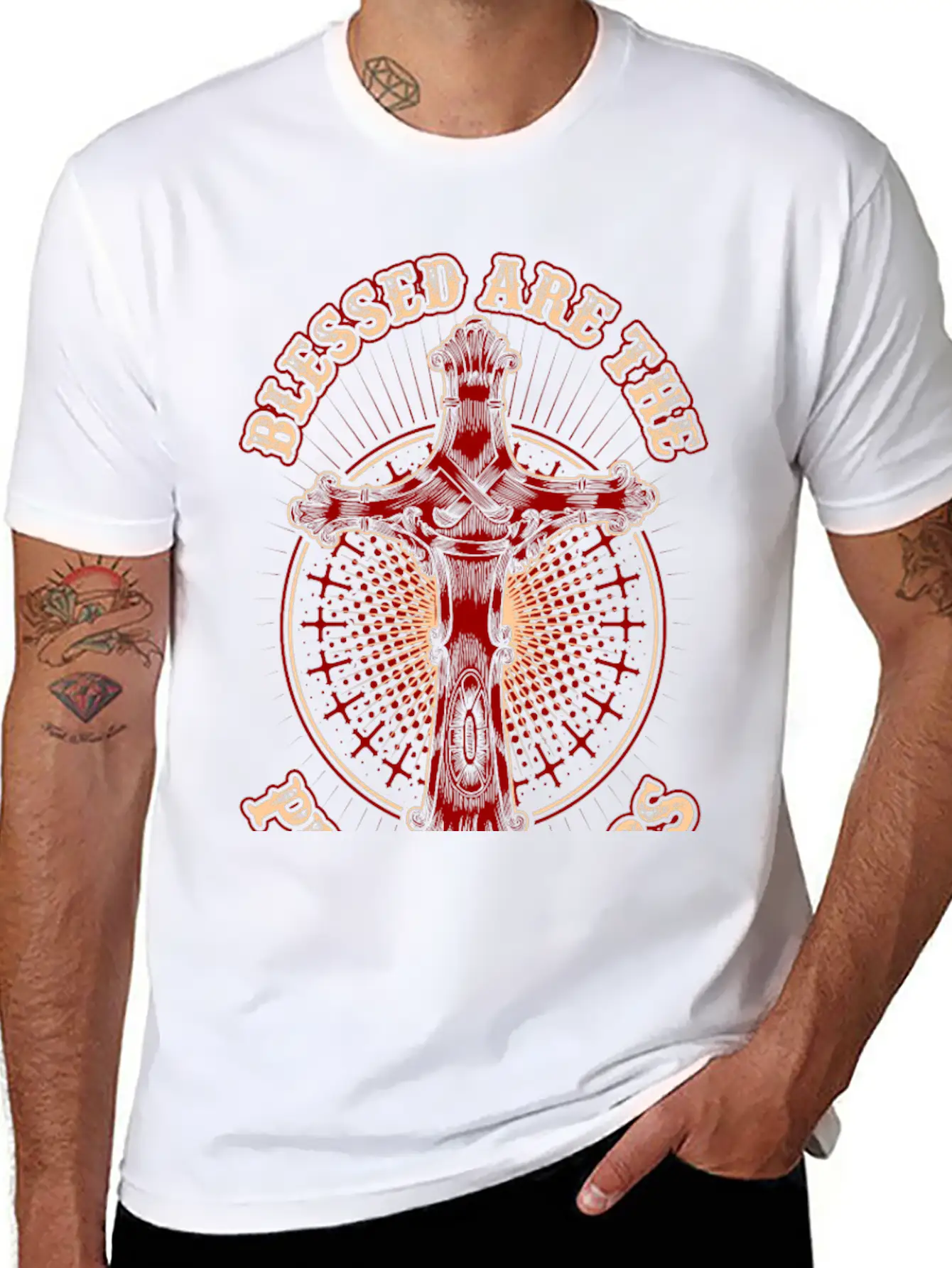 Blessed Are The Peacemakers Essential Cotton Tee For Daily Outfits ¨C Unisex Style