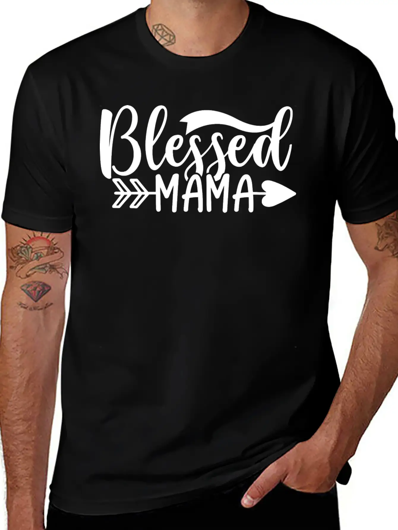 Blessed Mama Basic Graphic T-Shirt ¨C Daily Comfort In Soft Cotton