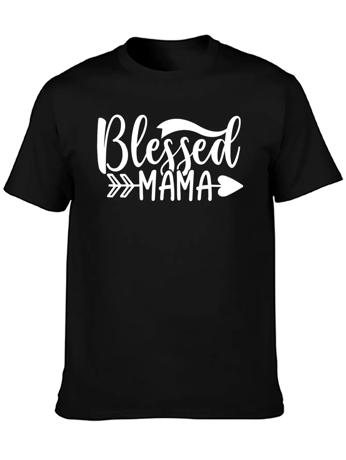 Blessed Mama Basic Graphic T-Shirt ¨C Daily Comfort In Soft Cotton