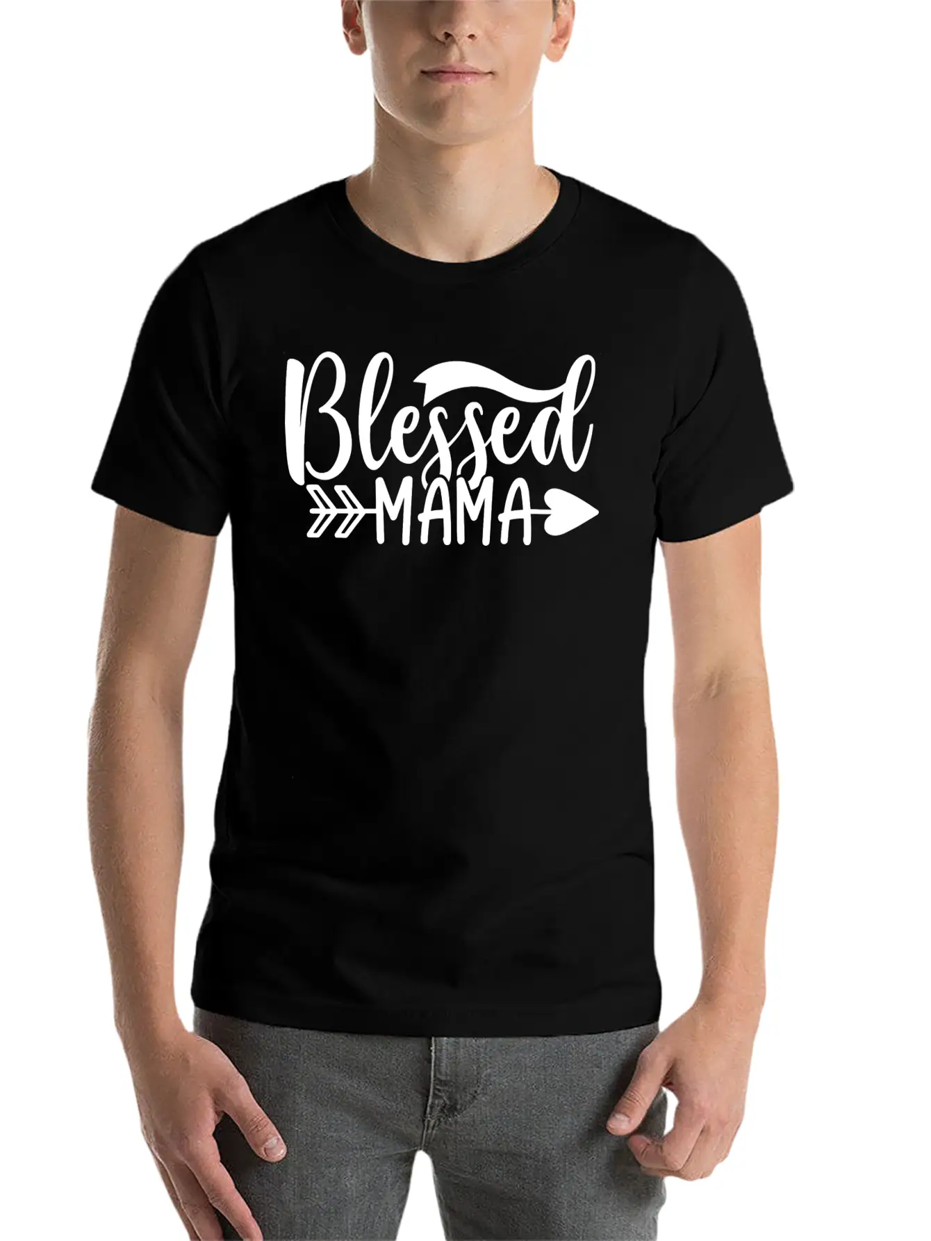 Blessed Mama Basic Graphic T-Shirt ¨C Daily Comfort In Soft Cotton