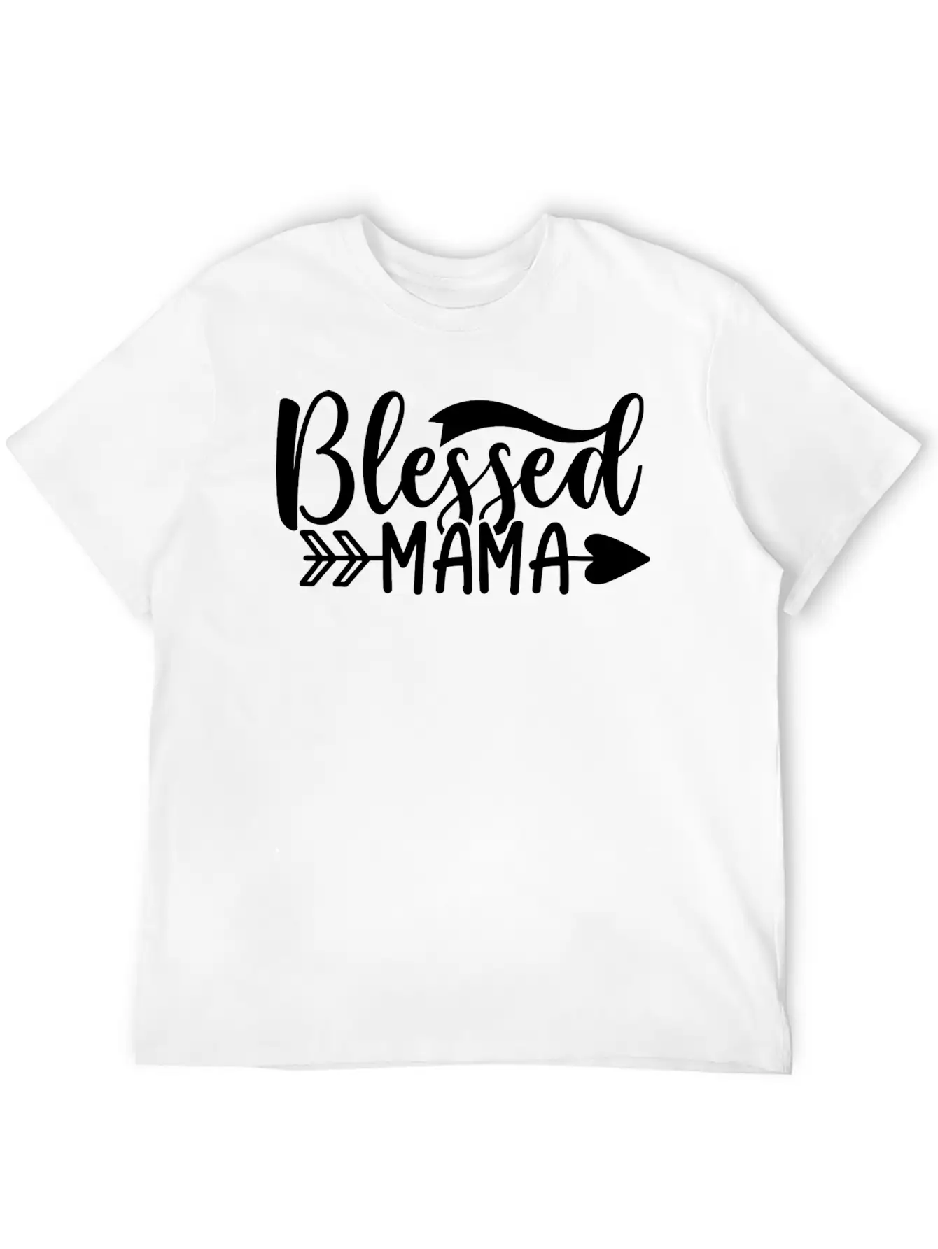 Blessed Mama Basic Graphic T-Shirt ¨C Daily Comfort In Soft Cotton