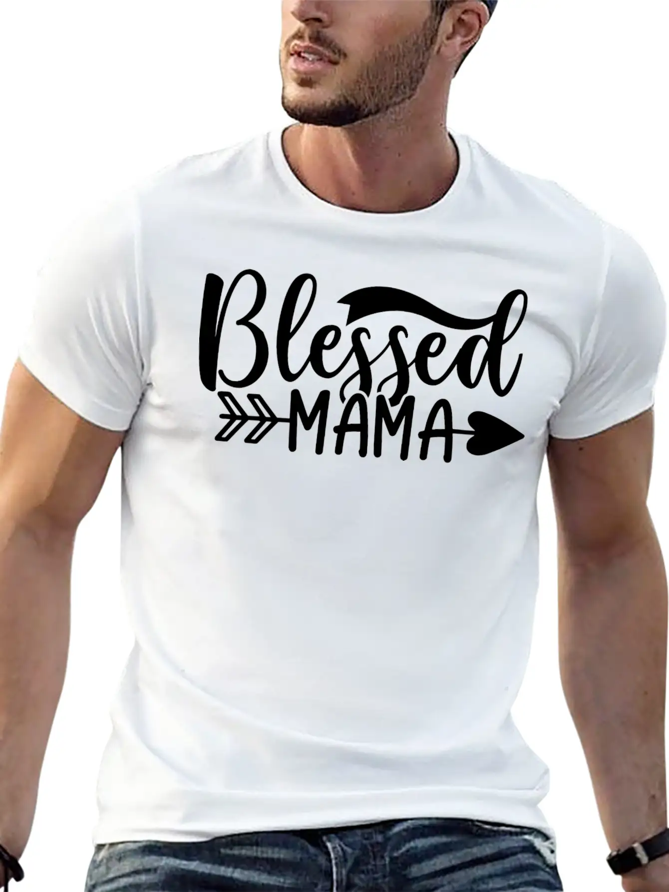 Blessed Mama Basic Graphic T-Shirt ¨C Daily Comfort In Soft Cotton
