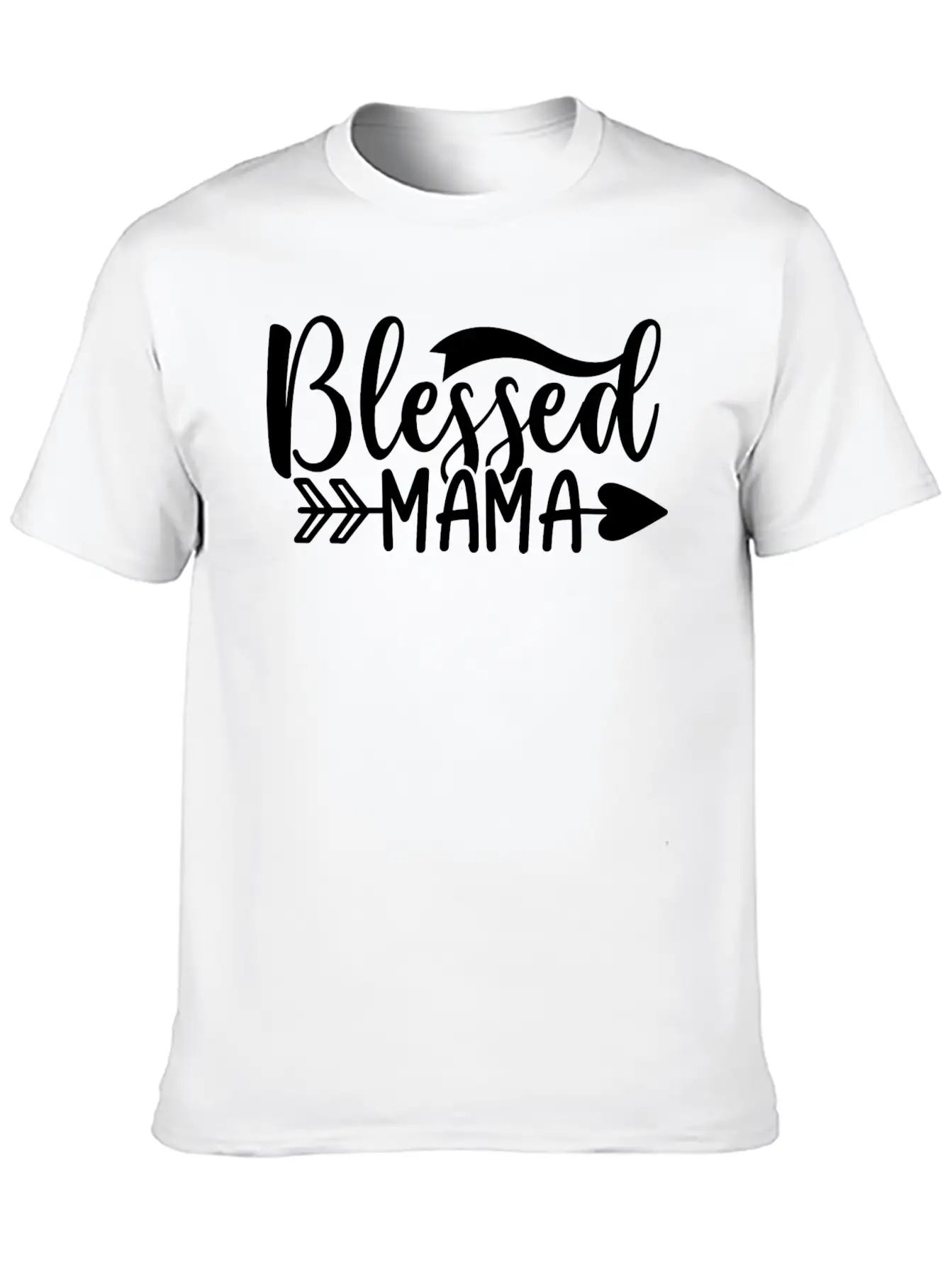 Blessed Mama Basic Graphic T-Shirt ¨C Daily Comfort In Soft Cotton