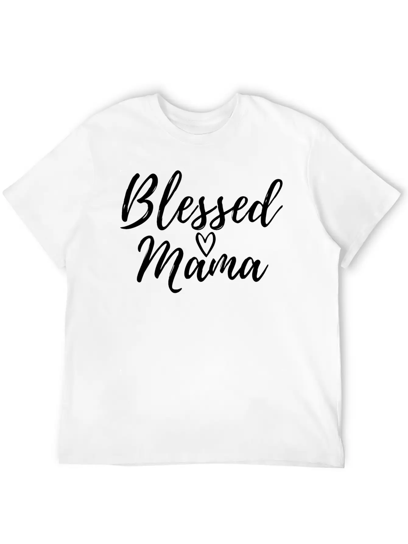 Blessed Mama White Essential Cotton Tee For Daily Outfits ¨C Unisex Style