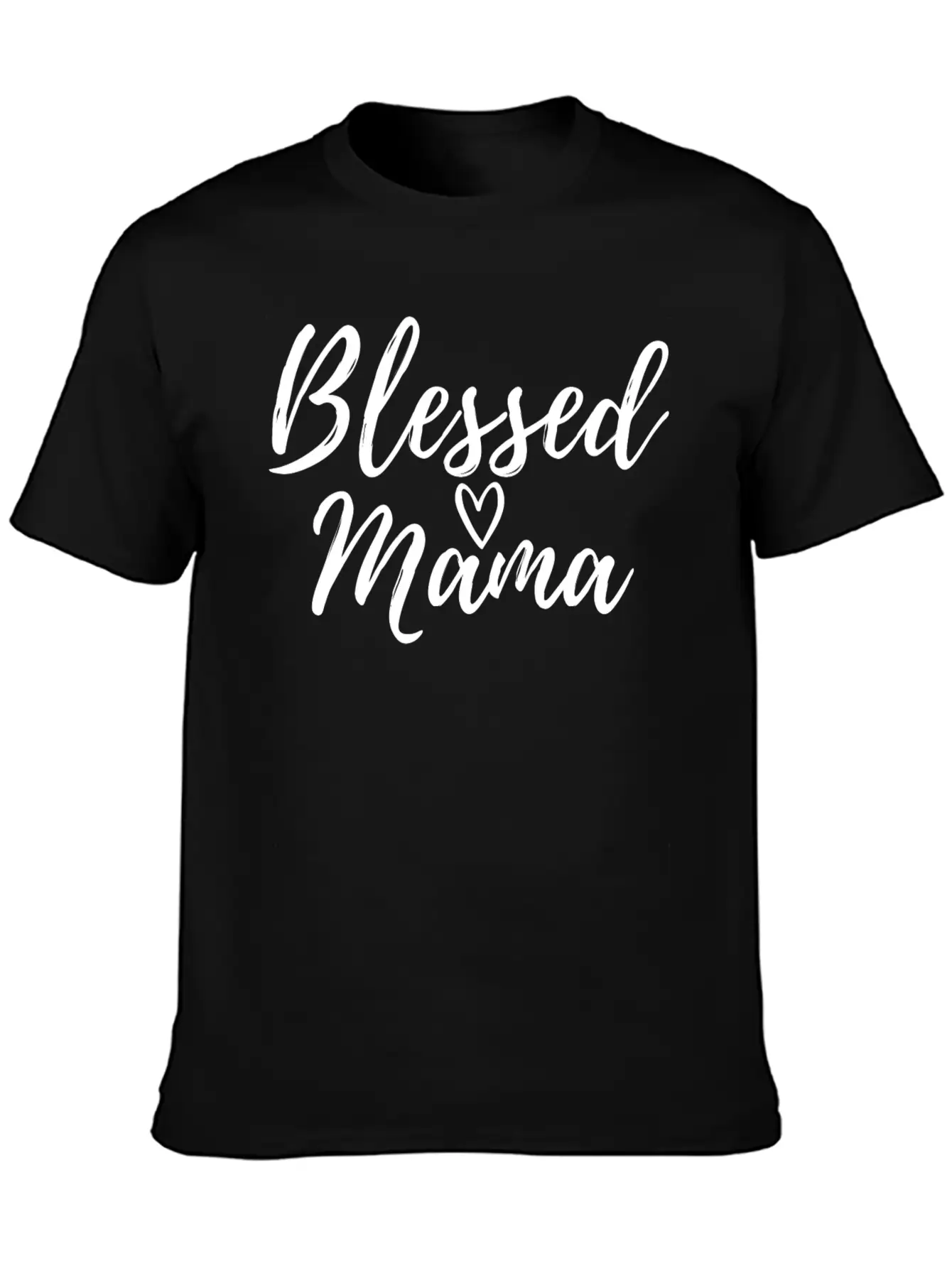 Blessed Mama White Essential Cotton Tee For Daily Outfits ¨C Unisex Style