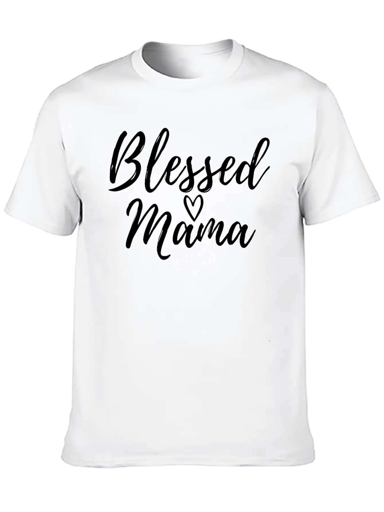 Blessed Mama White Essential Cotton Tee For Daily Outfits ¨C Unisex Style