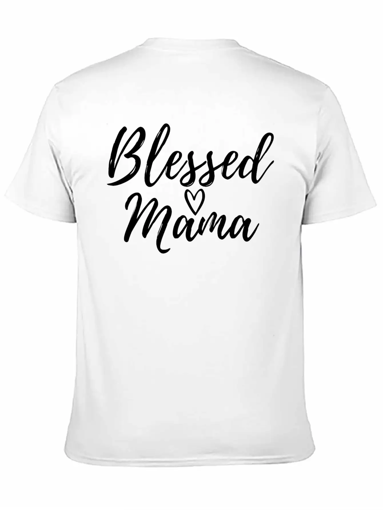 Blessed Mama White Essential Cotton Tee For Daily Outfits ¨C Unisex Style