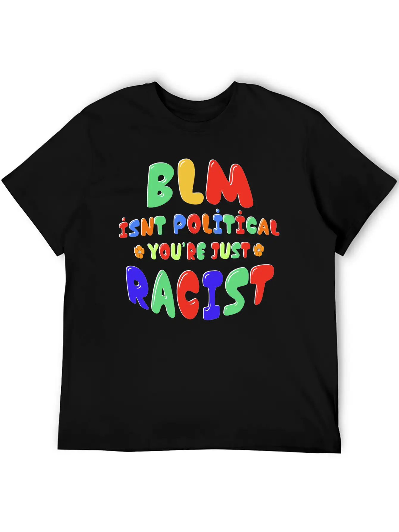 BLM Isn't Political You're Just Racist Soft Cotton Short Sleeve Tee ¨C Unisex Wardrobe Staple