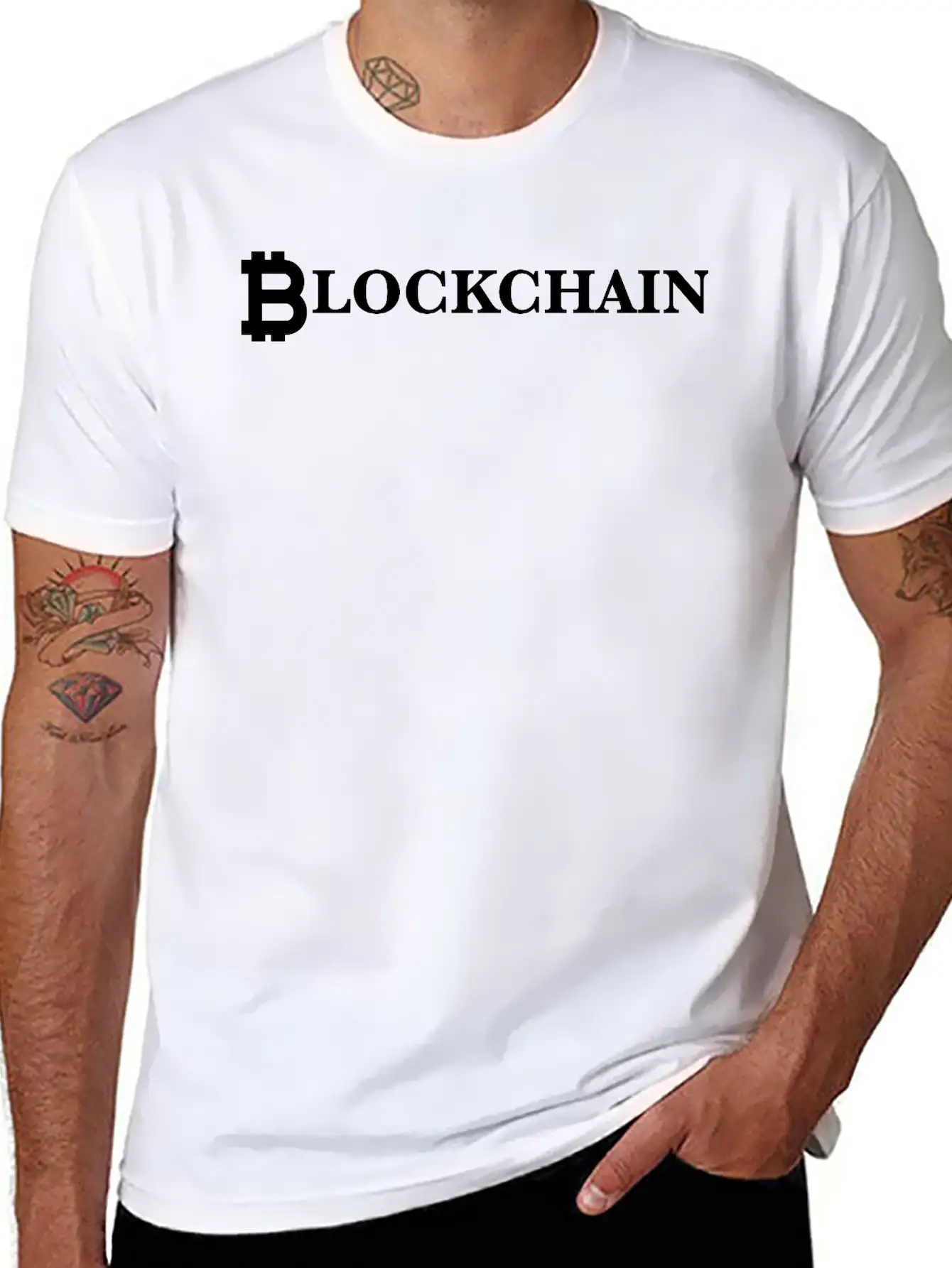 Blockchain Basic Graphic T-Shirt ¨C Daily Comfort In Soft Cotton