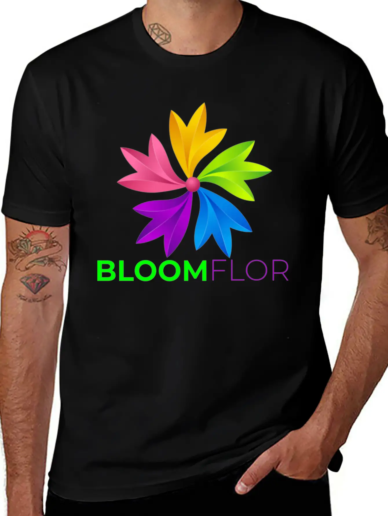 Bloom Flor Basic Graphic T-Shirt ¨C Daily Comfort In Soft Cotton