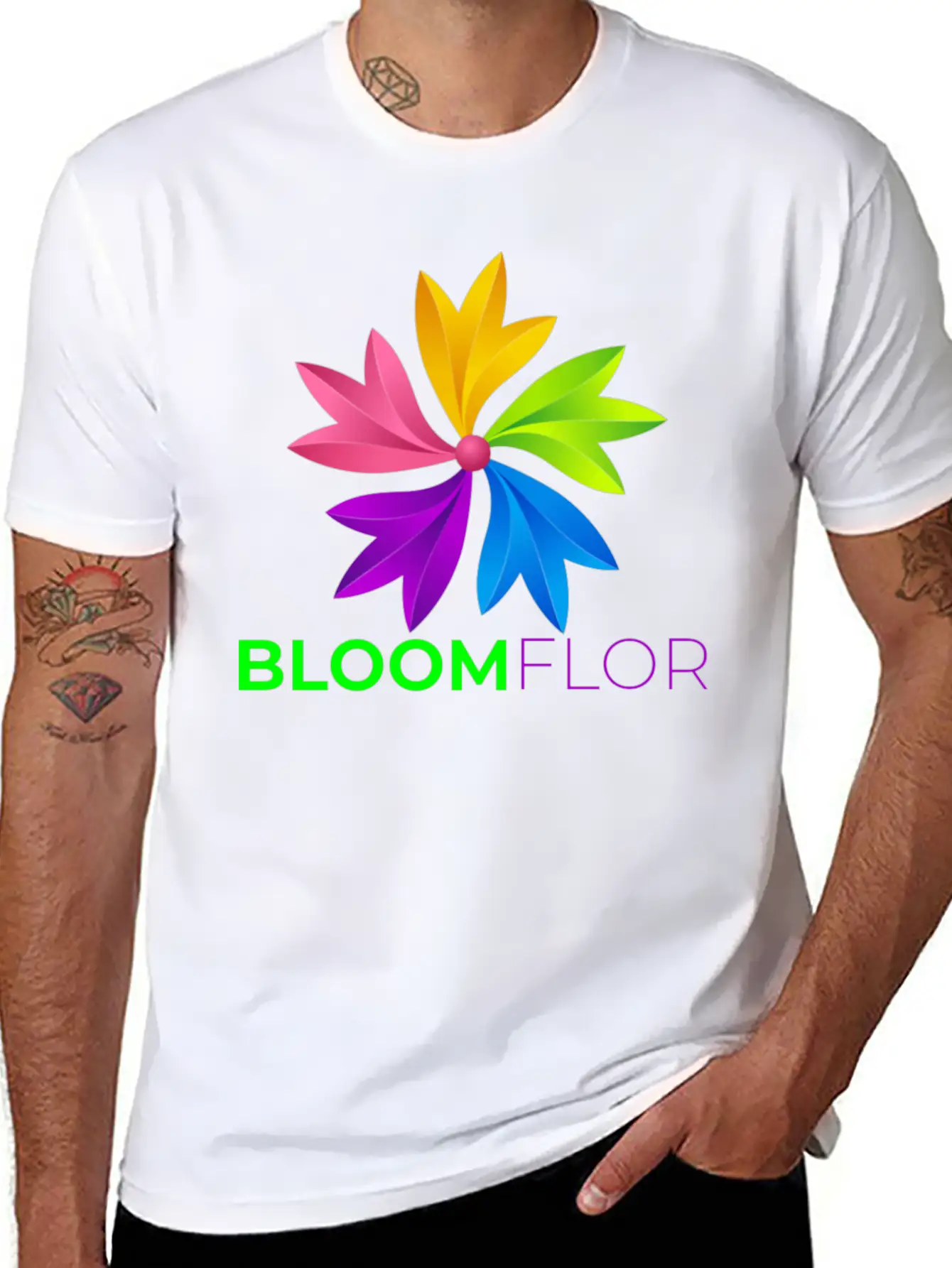 Bloom Flor Basic Graphic T-Shirt ¨C Daily Comfort In Soft Cotton