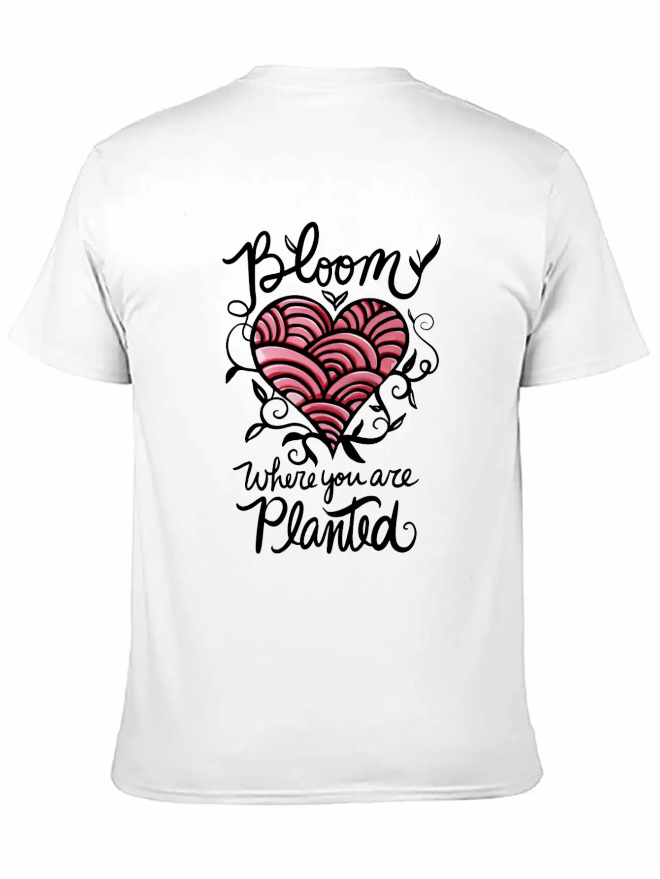 Bloom Where You Are Planted Essential Cotton Tee For Daily Outfits ¨C Unisex Style
