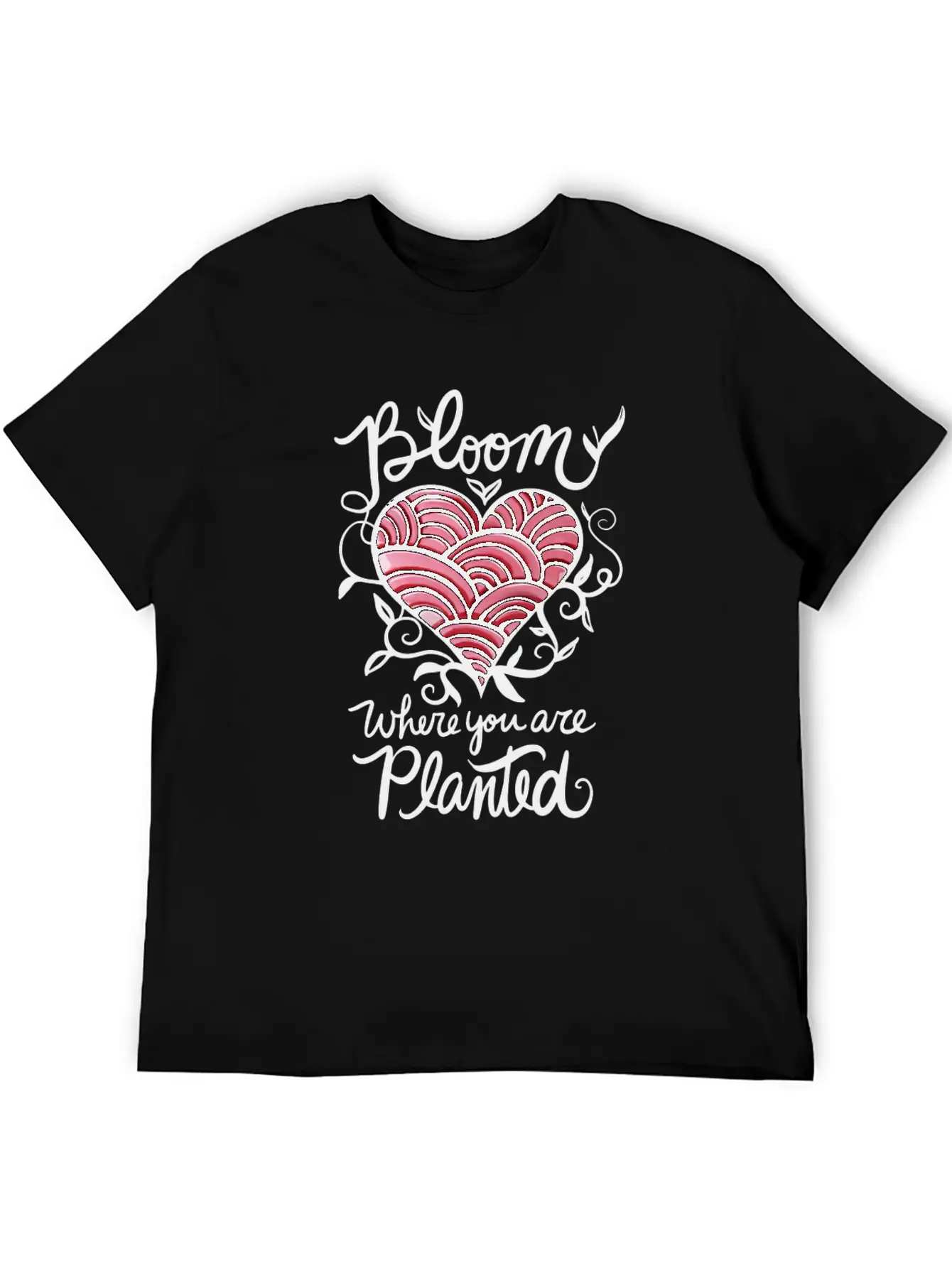Bloom Where You Are Planted Essential Cotton Tee For Daily Outfits ¨C Unisex Style