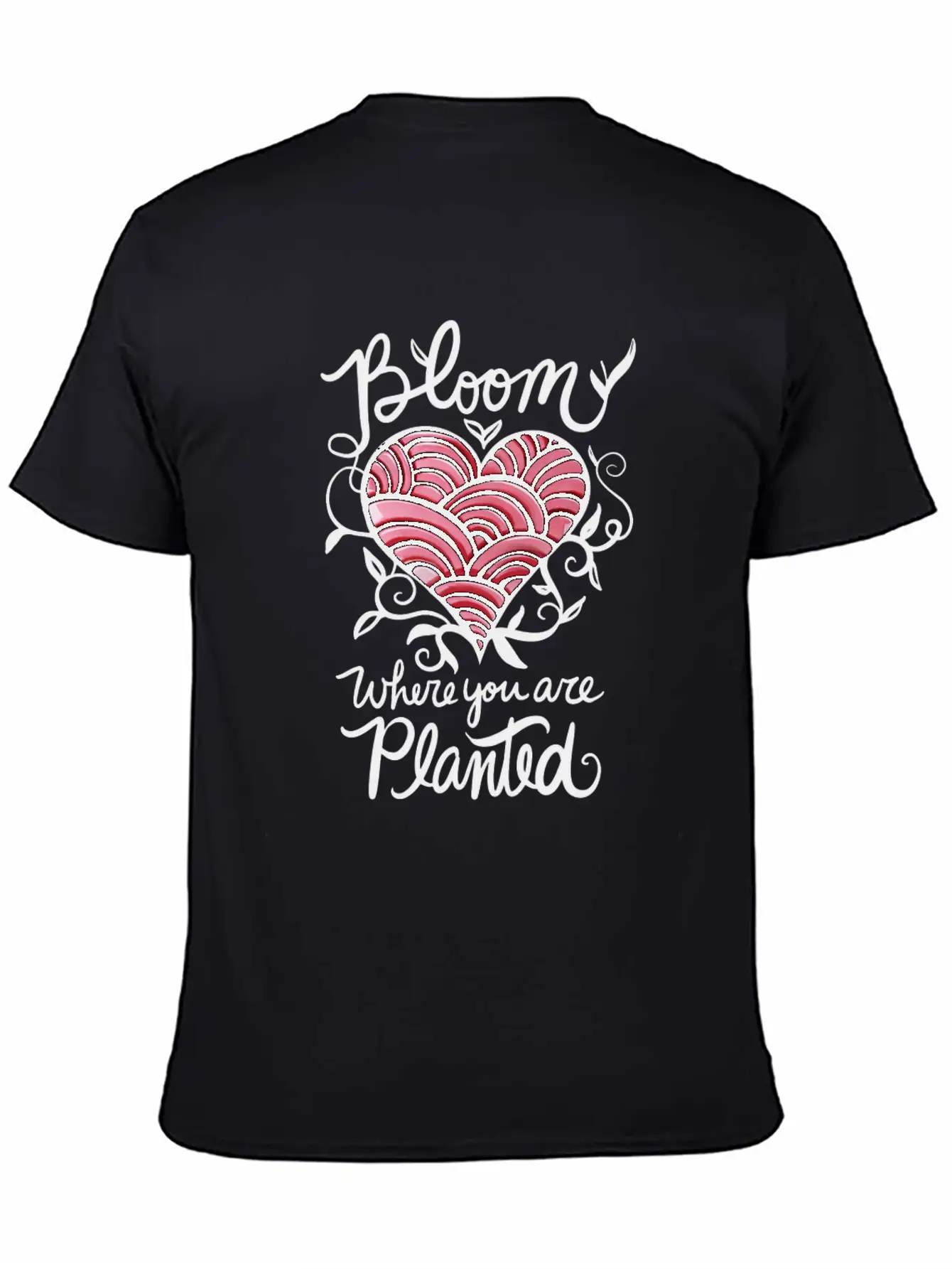 Bloom Where You Are Planted Essential Cotton Tee For Daily Outfits ¨C Unisex Style