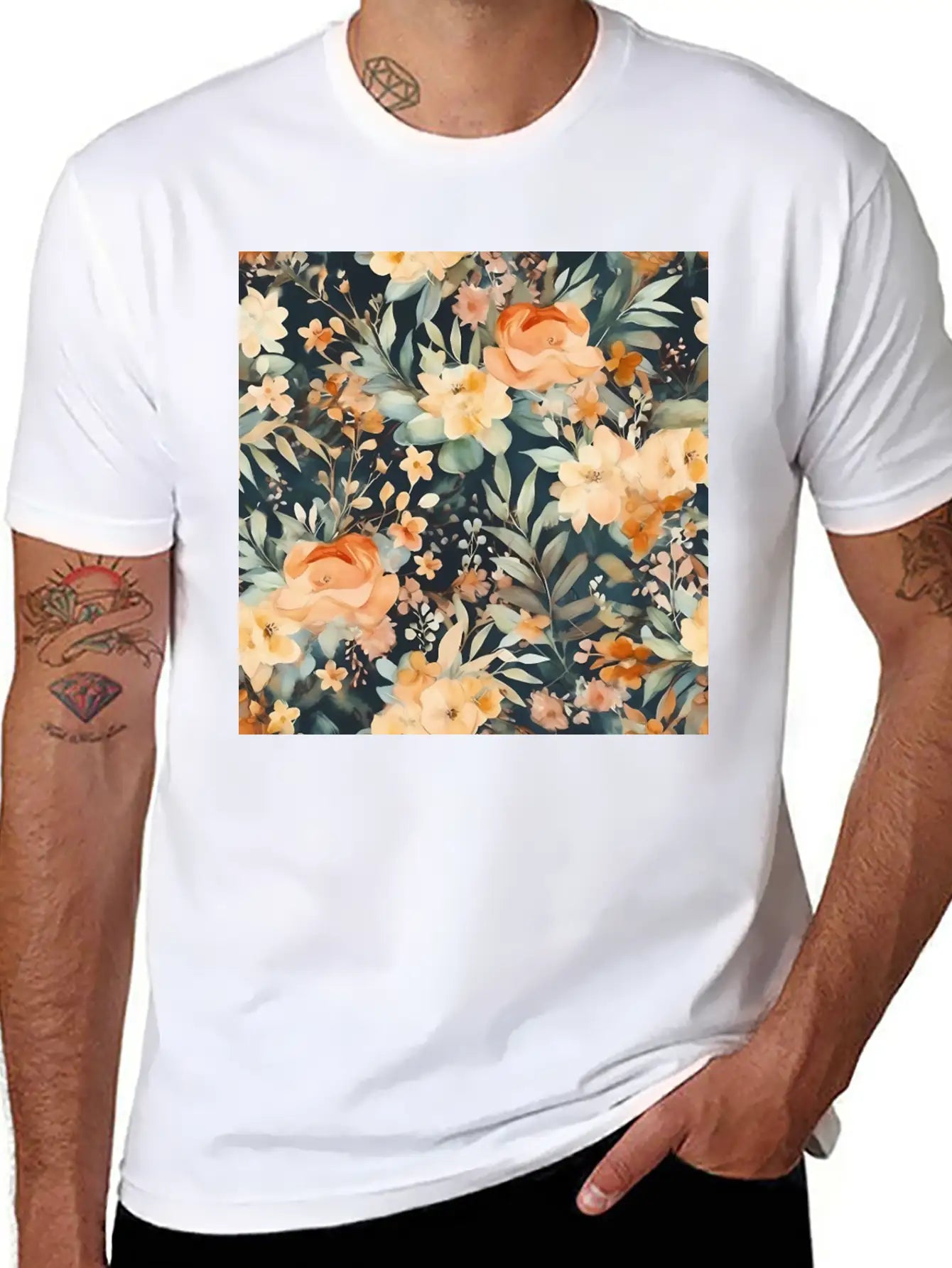 Blossom Whispers Soft Cotton Short Sleeve Tee ¨C Unisex Wardrobe Staple