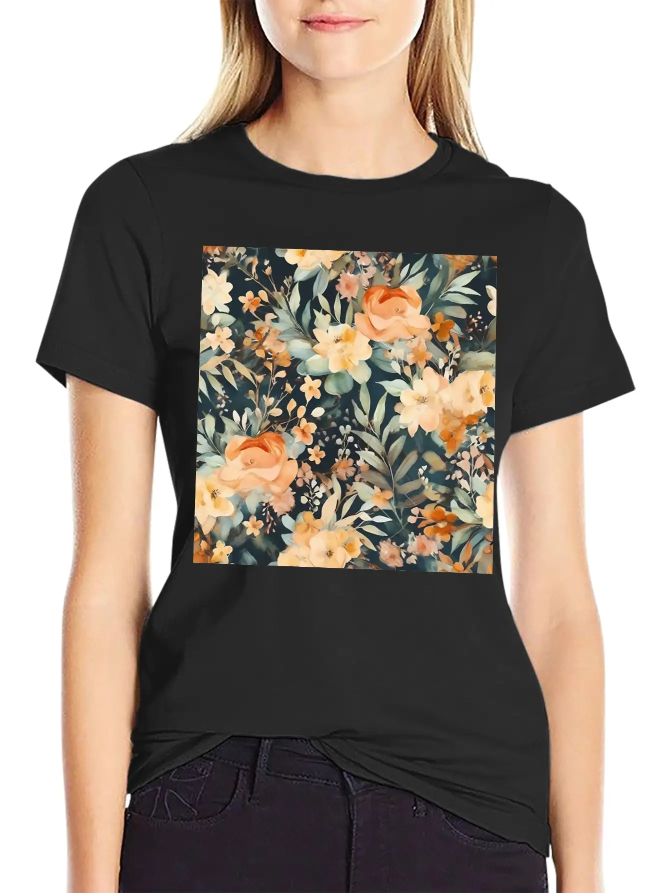 Blossom Whispers Soft Cotton Short Sleeve Tee ¨C Unisex Wardrobe Staple