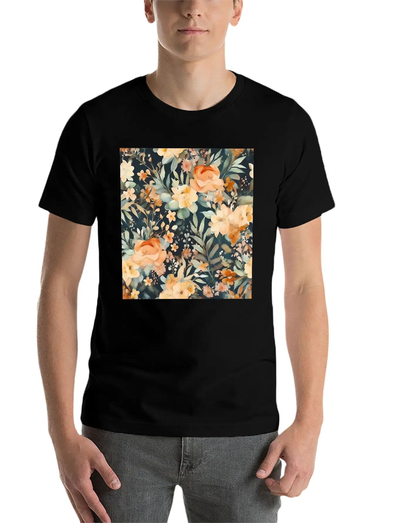 Blossom Whispers Soft Cotton Short Sleeve Tee ¨C Unisex Wardrobe Staple