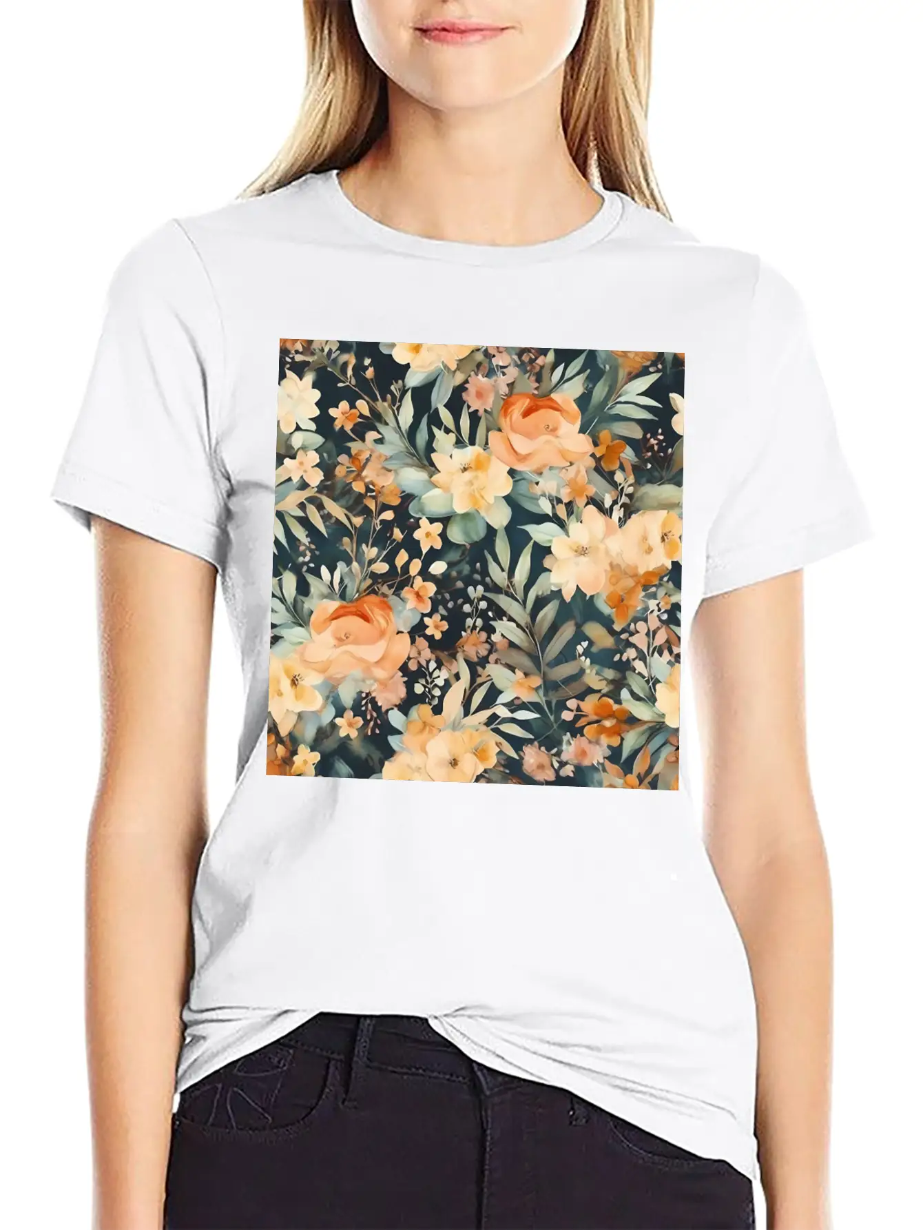Blossom Whispers Soft Cotton Short Sleeve Tee ¨C Unisex Wardrobe Staple