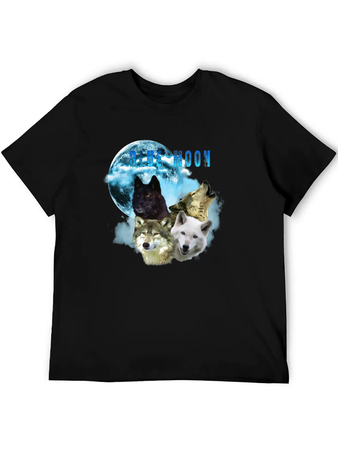 Blue Moon Wolves 2 Soft Cotton Short Sleeve Tee ¨C Unisex Wardrobe Staple