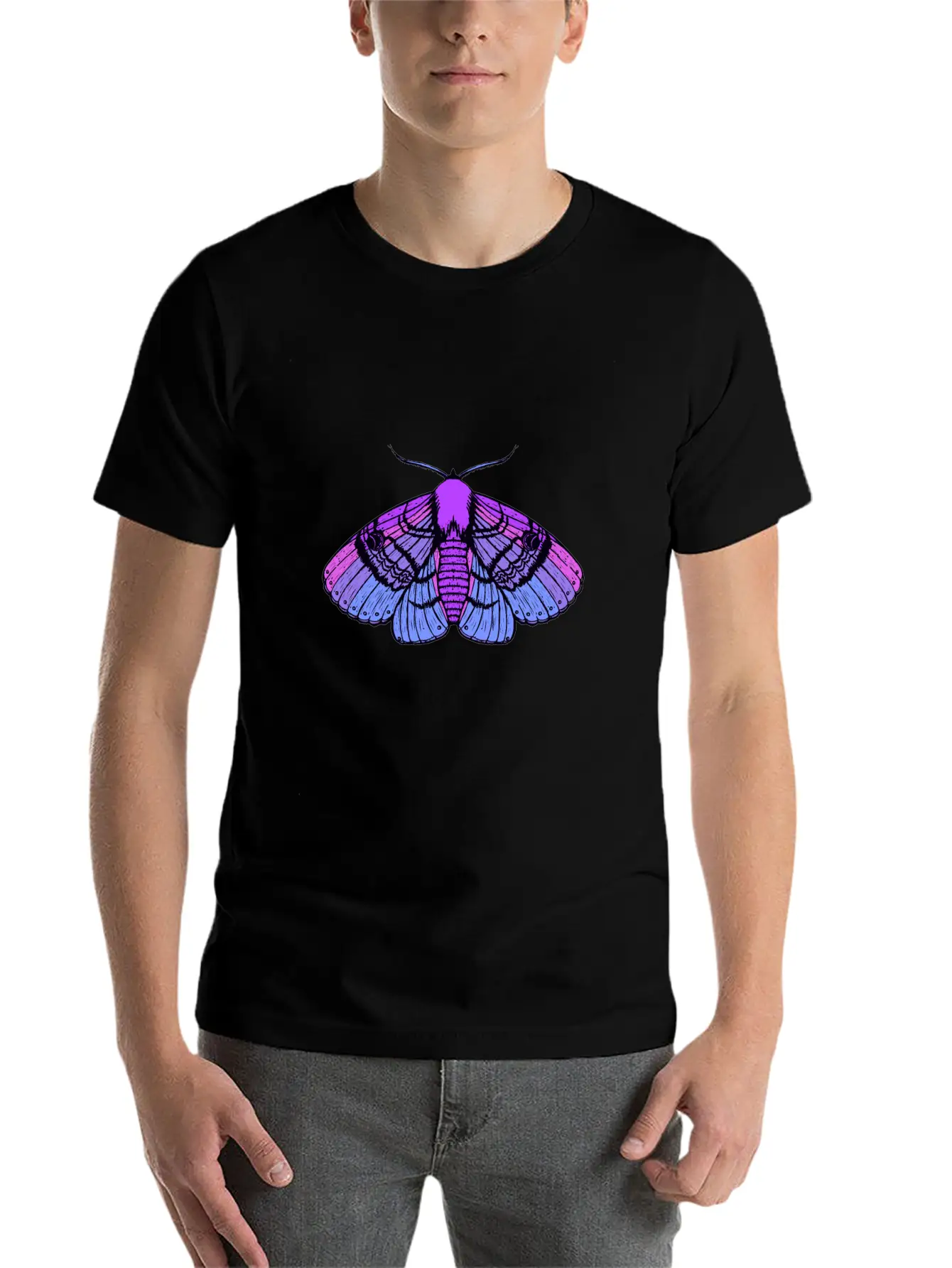Blue Moth Basic Graphic T-Shirt ¨C Daily Comfort In Soft Cotton