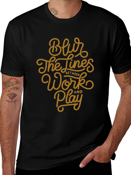 Blur The Lines Between Work And Play Soft Cotton Short Sleeve Tee ¨C Unisex Wardrobe Staple