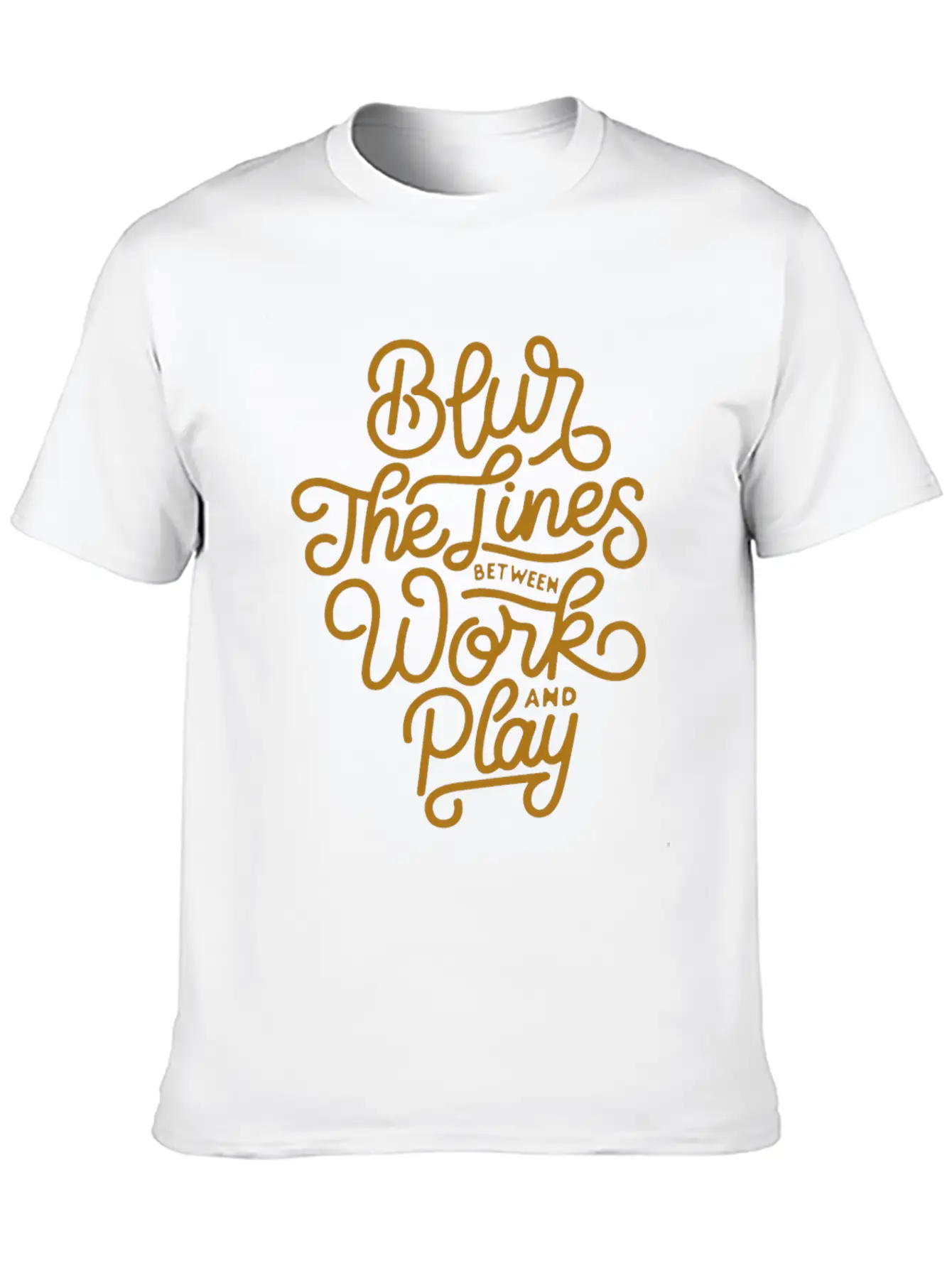 Blur The Lines Between Work And Play Soft Cotton Short Sleeve Tee ¨C Unisex Wardrobe Staple