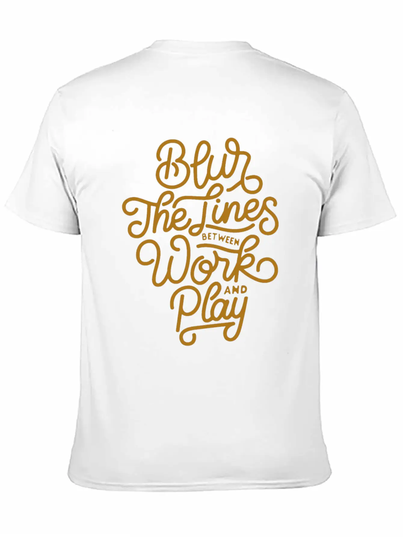 Blur The Lines Between Work And Play Soft Cotton Short Sleeve Tee ¨C Unisex Wardrobe Staple