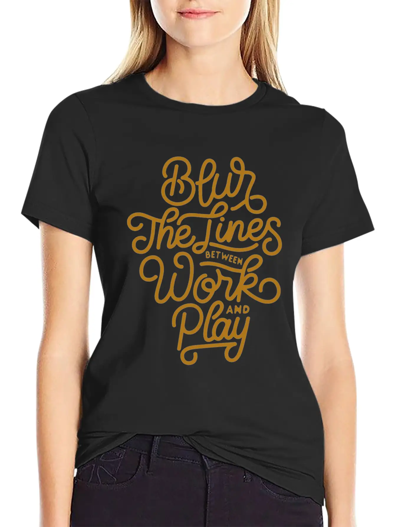 Blur The Lines Between Work And Play Soft Cotton Short Sleeve Tee ¨C Unisex Wardrobe Staple