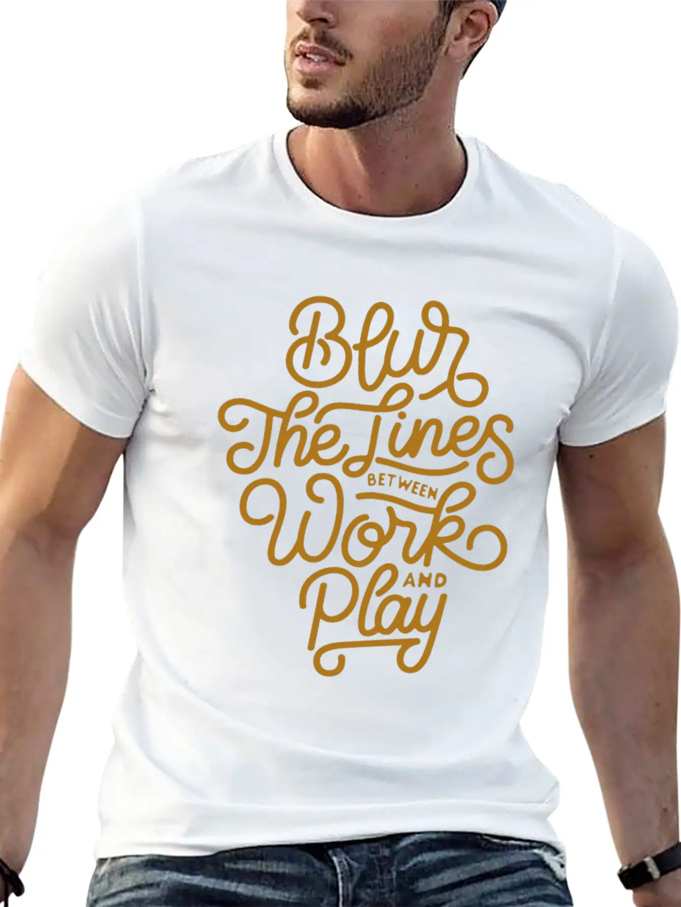 Blur The Lines Between Work And Play Soft Cotton Short Sleeve Tee ¨C Unisex Wardrobe Staple