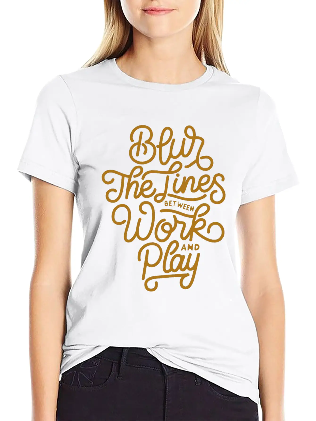 Blur The Lines Between Work And Play Soft Cotton Short Sleeve Tee ¨C Unisex Wardrobe Staple