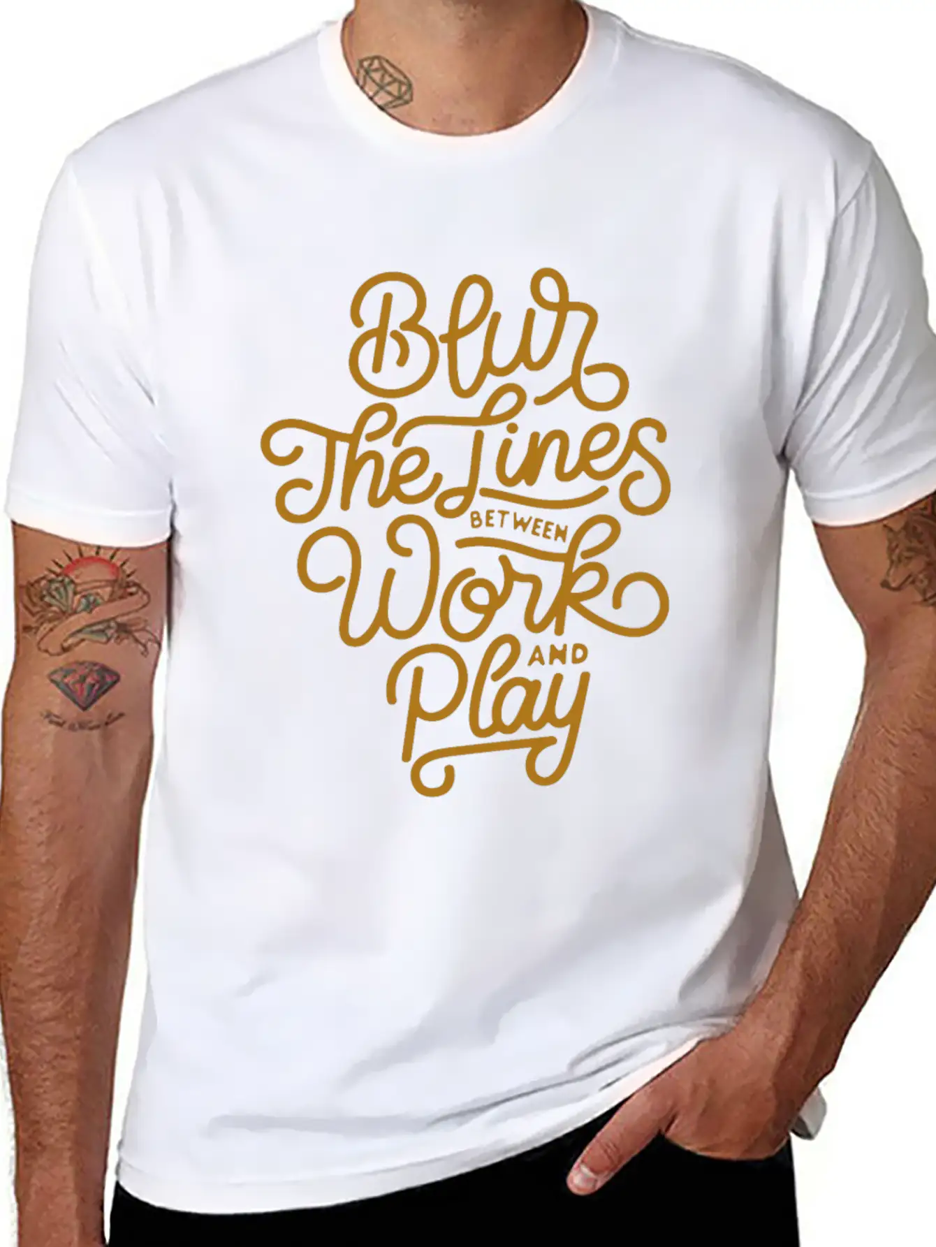 Blur The Lines Between Work And Play Soft Cotton Short Sleeve Tee ¨C Unisex Wardrobe Staple