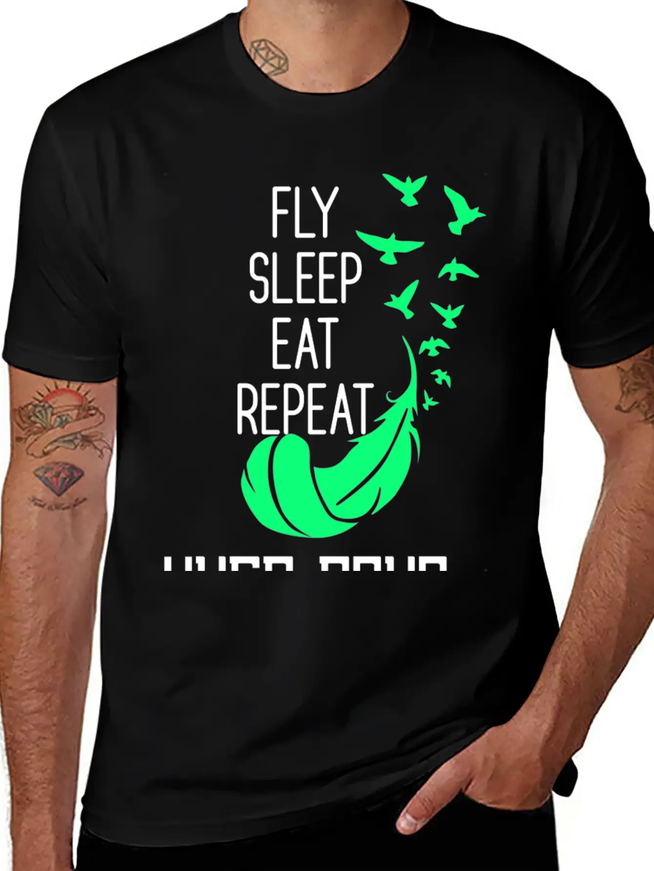 Boho Birds Bohemian Indians Nature Design Essential Cotton Tee For Daily Outfits ¨C Unisex Style