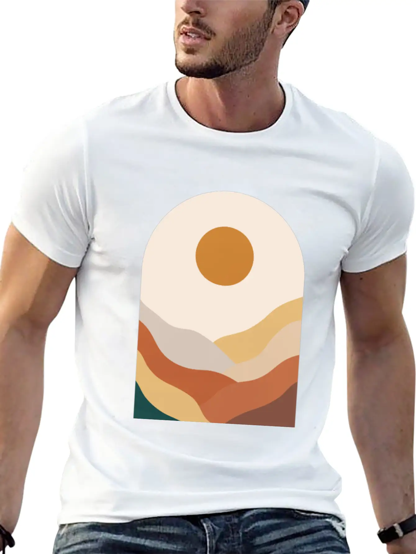 Boho Landscape 5 Soft Cotton Short Sleeve Tee ¨C Unisex Wardrobe Staple