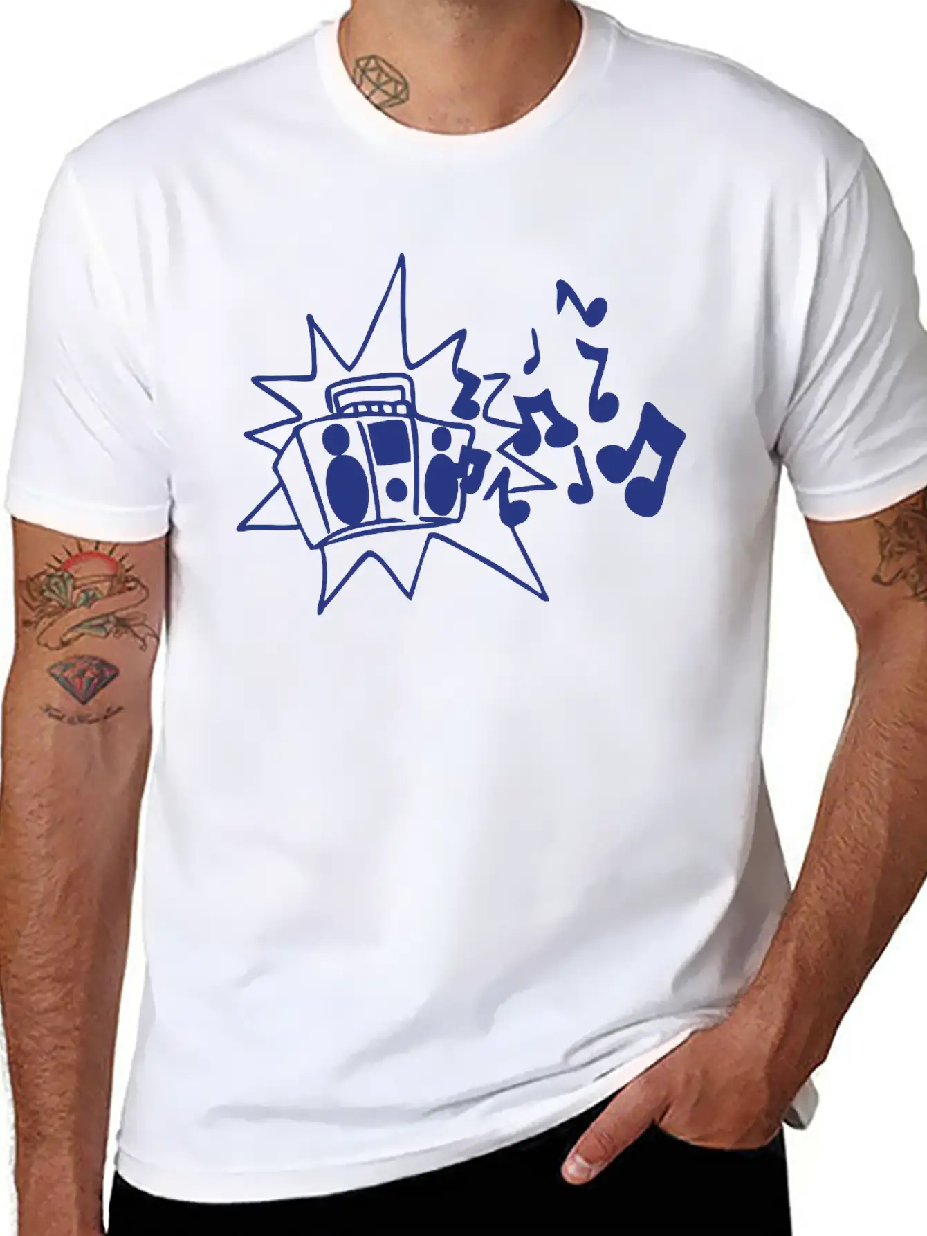 Boombox Essential Cotton Tee For Daily Outfits ¨C Unisex Style