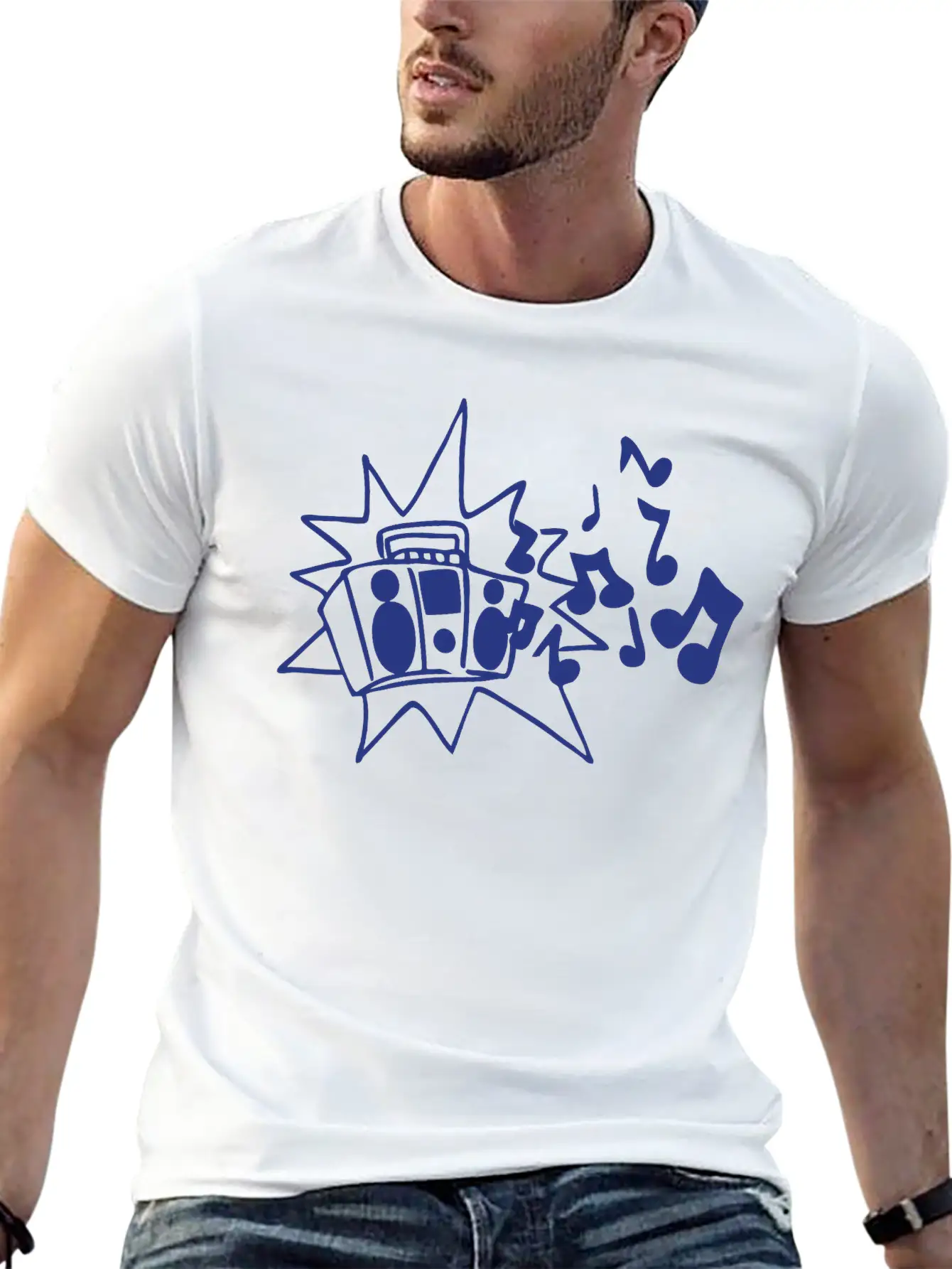 Boombox Essential Cotton Tee For Daily Outfits ¨C Unisex Style